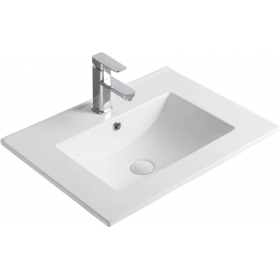 Тумба с раковиной ORANGE Line 60 белая матовая