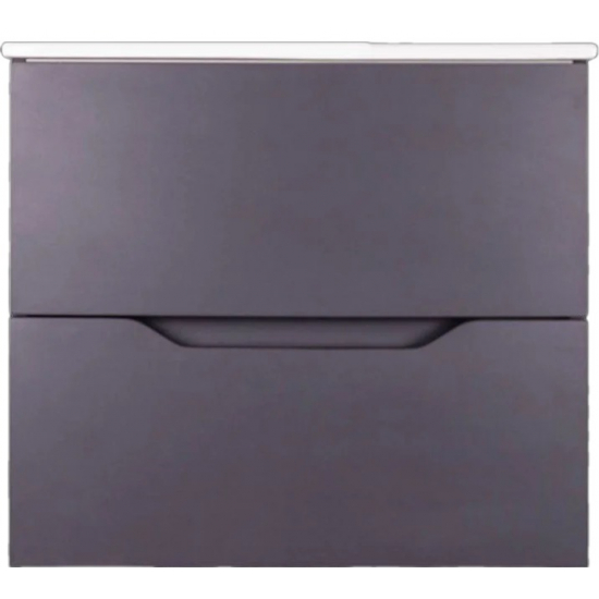 Тумба с раковиной ORANGE Line 60 графит матовый