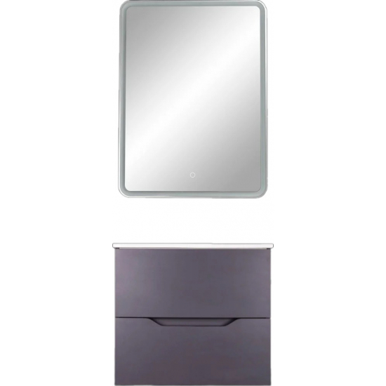 Тумба с раковиной ORANGE Line 60 графит матовый