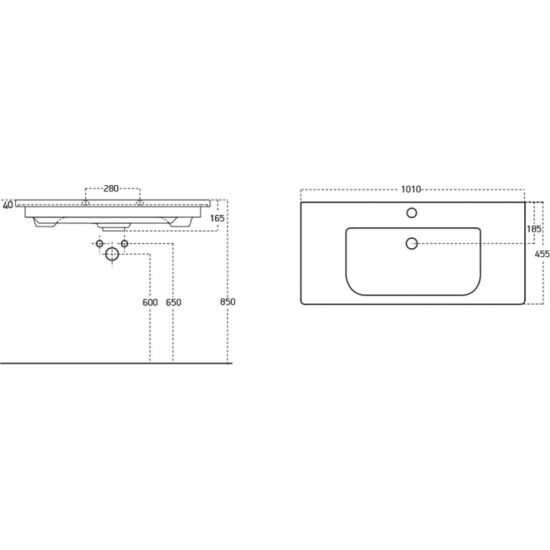 Тумба с раковиной Owl 1975 Sjel подвесная, белый лак, 100