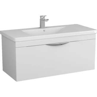 Тумба с раковиной Owl 1975 Sjel подвесная, белый лак, 100