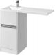 Тумба с раковиной под стиральную машину АКВАТОН Лондри 40 L раковина 105 чаша слева