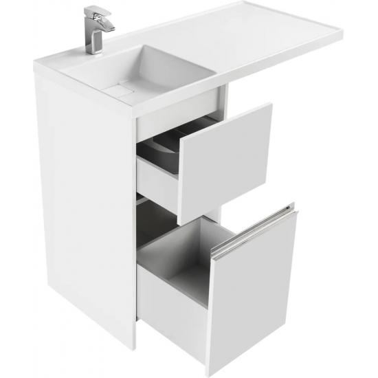 Тумба с раковиной под стиральную машину АКВАТОН Лондри 40 L раковина 105 чаша слева