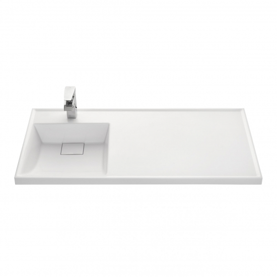 Тумба с раковиной под стиральную машину АКВАТОН Лондри 40 L раковина 105 чаша слева