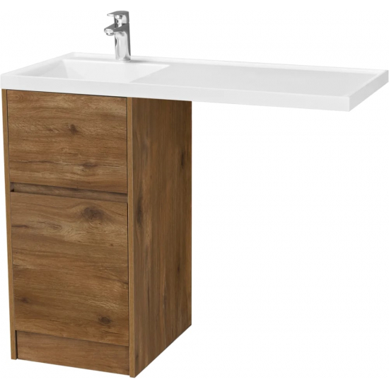 Тумба с раковиной под стиральную машину АКВАТОН Лондри 40 L раковина 105 дуб рустикальный