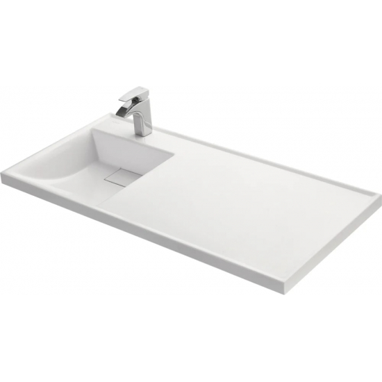 Тумба с раковиной под стиральную машину АКВАТОН Лондри 40 L раковина 105 дуб рустикальный