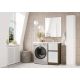 Тумба с раковиной под стиральную машину АКВАТОН Лондри 40 R раковина 105 дуб кантри, белый