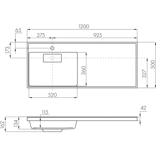 Тумба с раковиной под стиральную машину АКВАТОН Лондри 60 L раковина 120 дуб сантана, белый
