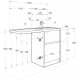 Тумба с раковиной под стиральную машину АКВАТОН Лондри 60 R раковина 120 чаша справа, дуб сантана 
