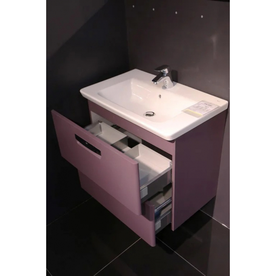 Тумба с раковиной ROCA Gap 70 фиолетовая