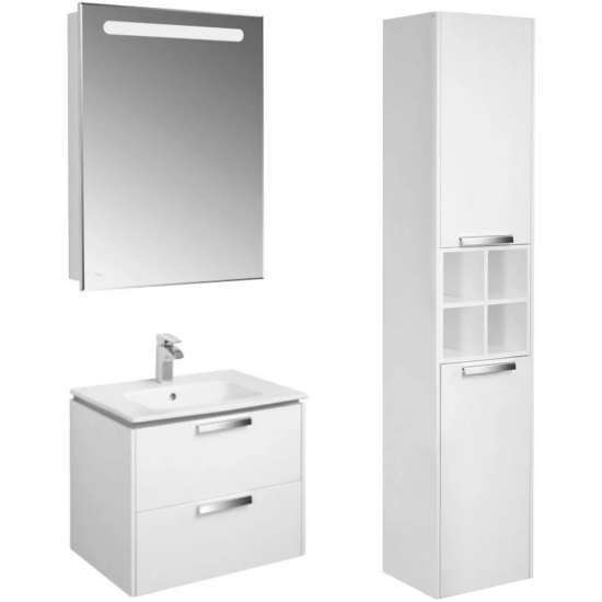 Тумба с раковиной ROCA Lago 60 белый глянец