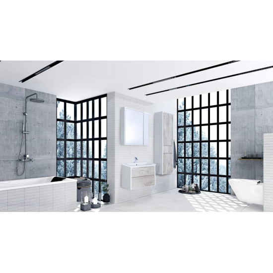 Тумба с раковиной ROCA Ronda 70 белая, бетон