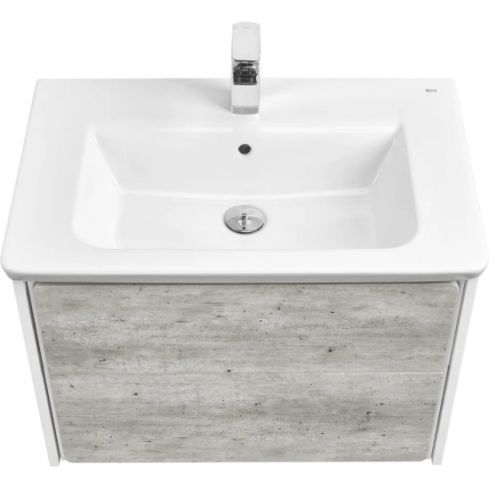 Тумба с раковиной ROCA Ronda 70 белая, бетон
