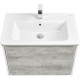 Тумба с раковиной ROCA Ronda 70 белая, бетон