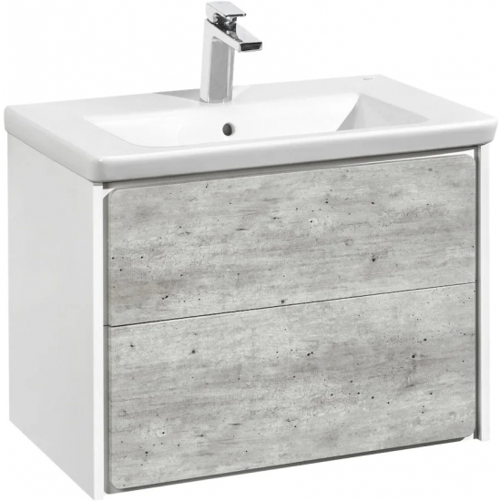 Тумба с раковиной ROCA Ronda 70 белая, бетон