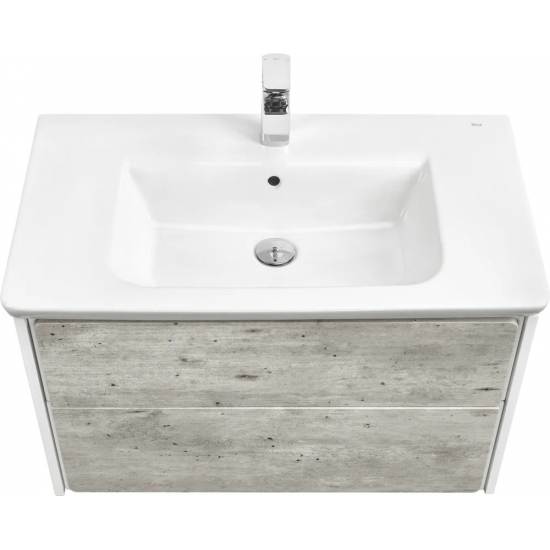 Тумба с раковиной ROCA Ronda 80 белая, бетон