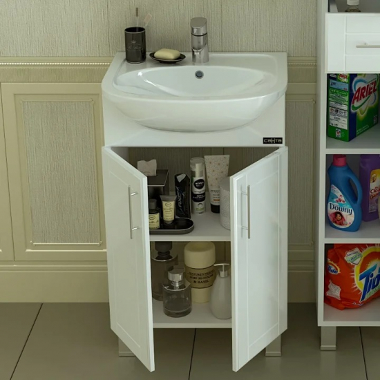 Тумба с раковиной САНТА Дублин 50 напольная