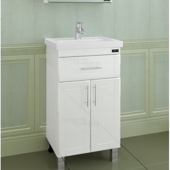 Тумба с раковиной САНТА Дублин 50 с 1 ящиком