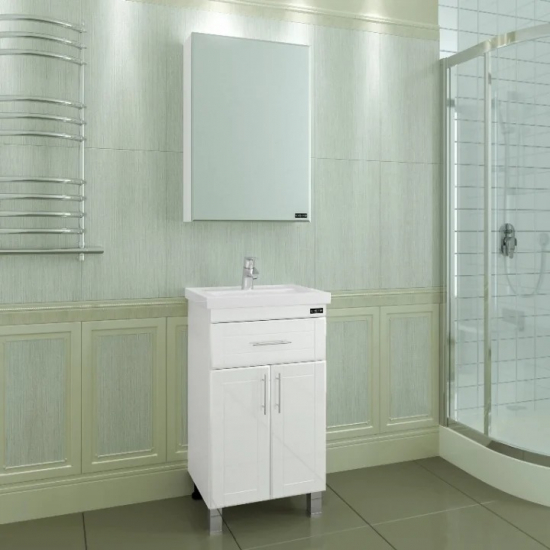 Тумба с раковиной САНТА Дублин 50 с 1 ящиком