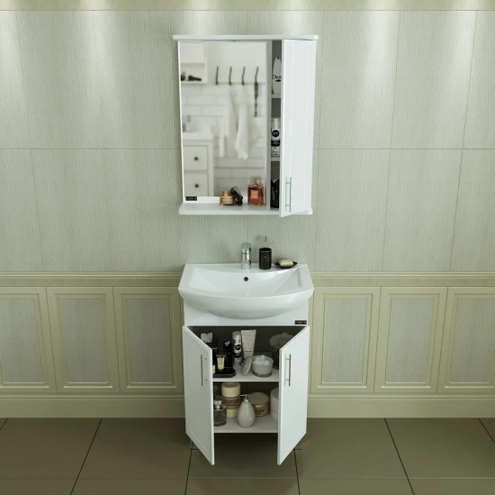 Тумба с раковиной САНТА Дублин 60 напольная