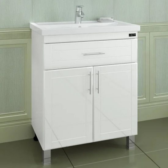 Тумба с раковиной САНТА Дублин 70 с 1 ящиком