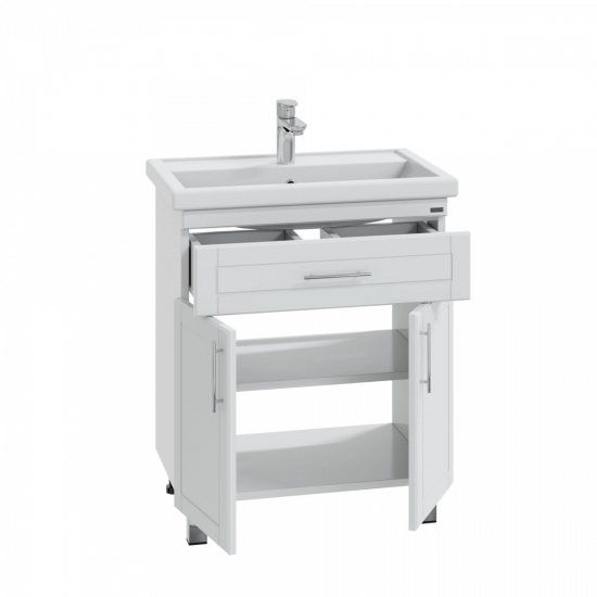 Тумба с раковиной САНТА Дублин 70 с 1 ящиком