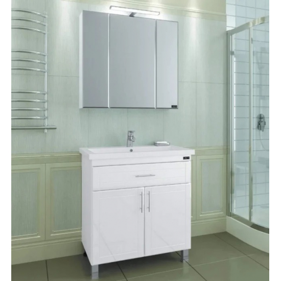 Тумба с раковиной САНТА Дублин 80 с 1 ящиком