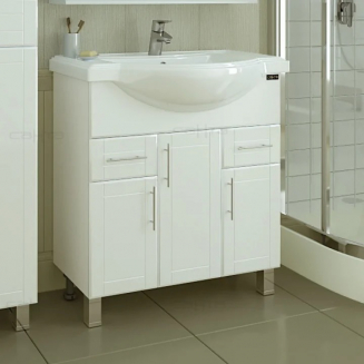 Тумба с раковиной САНТА Дублин 80 с 2 ящиками