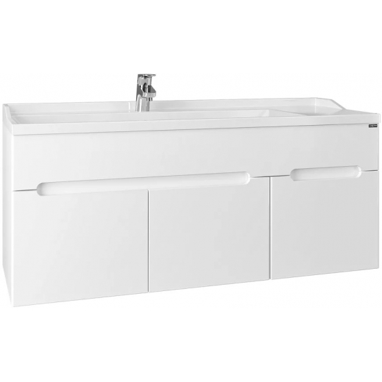 Тумба с раковиной САНТА Лондон 120 подвесная, с ящиком, с дверками