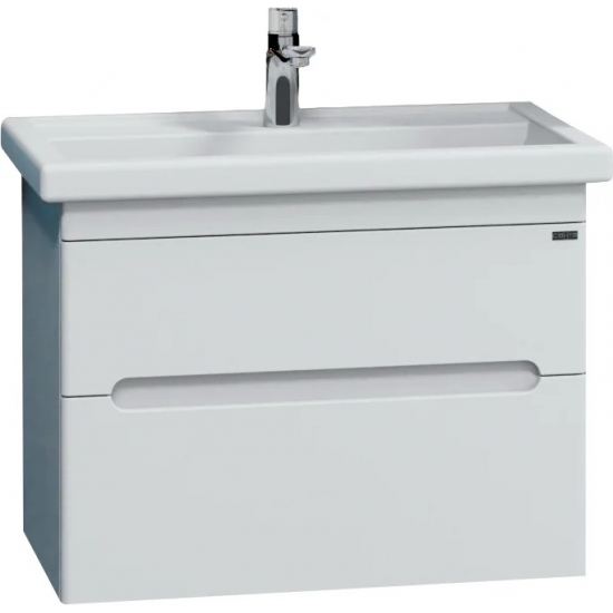 Тумба с раковиной САНТА Лондон 60 подвесная, 2 ящика, раковина Фостер 60