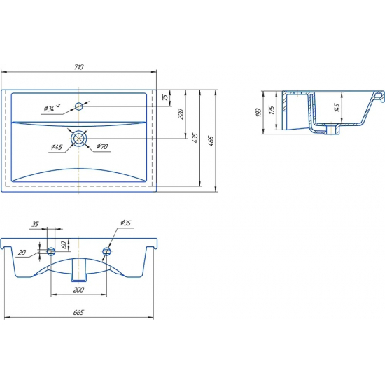 Тумба с раковиной САНТА Лондон 70 напольная, с дверками