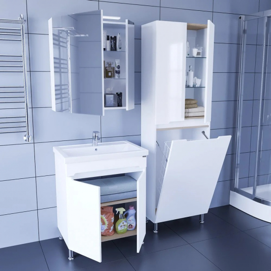 Тумба с раковиной САНТА Лондон 70 напольная, с дверками