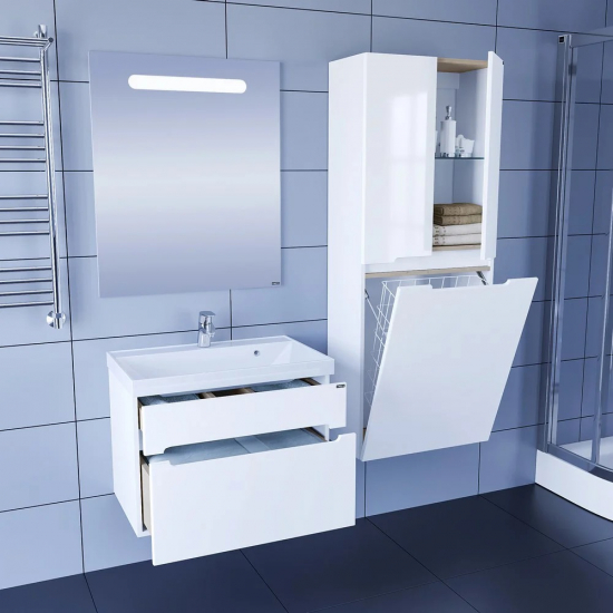 Тумба с раковиной САНТА Лондон 70 подвесная, раковина Классик 70