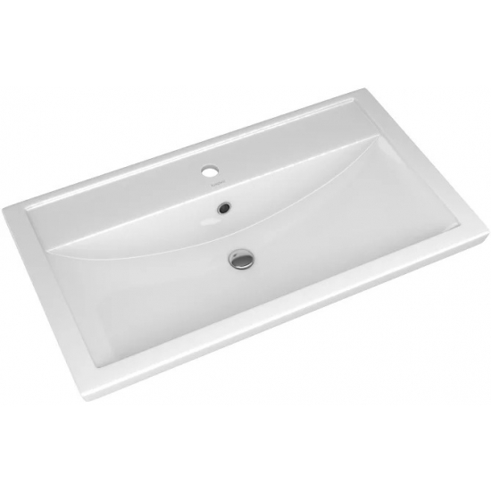 Тумба с раковиной САНТА Лондон 80 напольная, 2 ящика