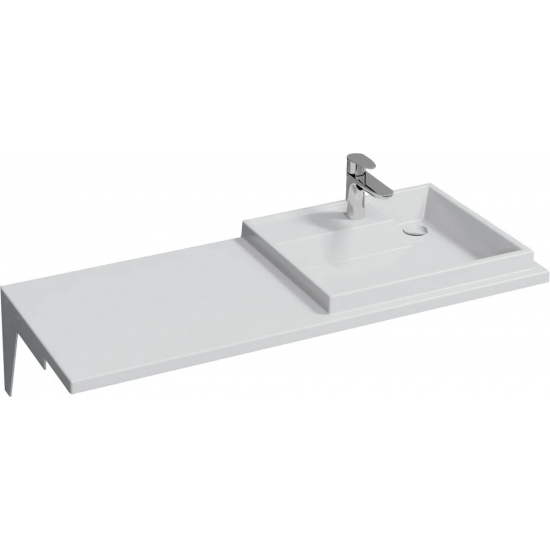 Тумба с раковиной САНТА Марс 59 R правая, напольная, с ящиками, для стиральной машины