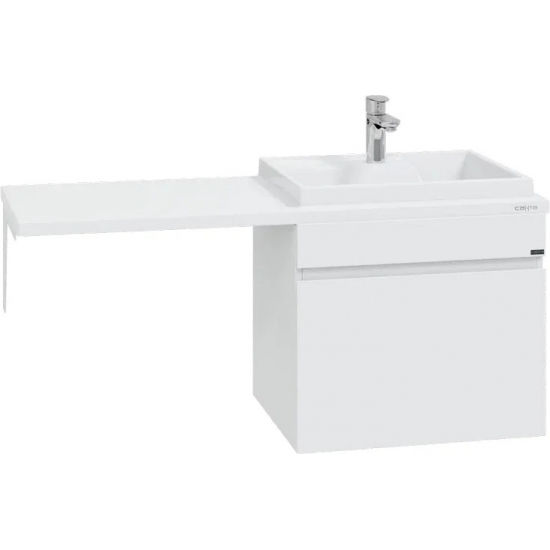 Тумба с раковиной САНТА Марс 59 R правая подвесная, с ящиком, для стиральной машины