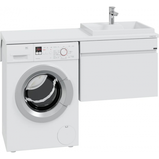 Тумба с раковиной САНТА Марс 69 R правая подвесная, с ящиком, для стиральной машины