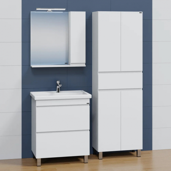 Тумба с раковиной САНТА Марс 70 напольная, с 2 ящиками