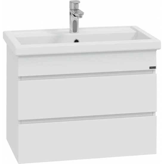 Тумба с раковиной САНТА Марс 70 подвесная, с ящиками