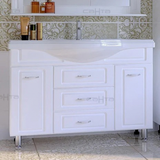 Тумба с раковиной САНТА Монарх 120 белая