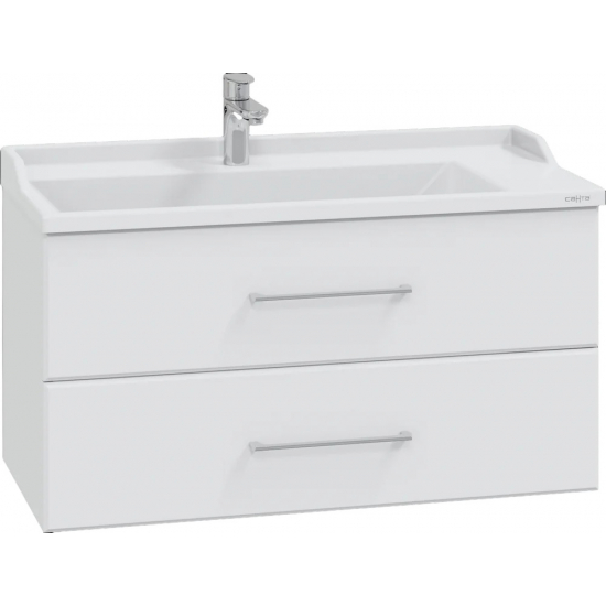 Тумба с раковиной САНТА Омега 100 подвесная