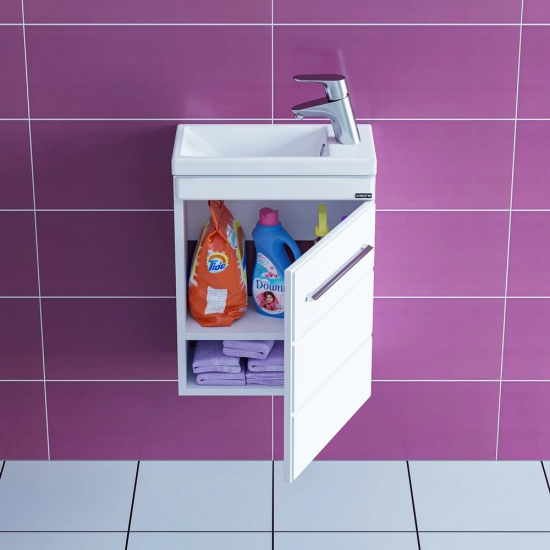 Тумба с раковиной САНТА Омега 40 подвесная, раковина como 40