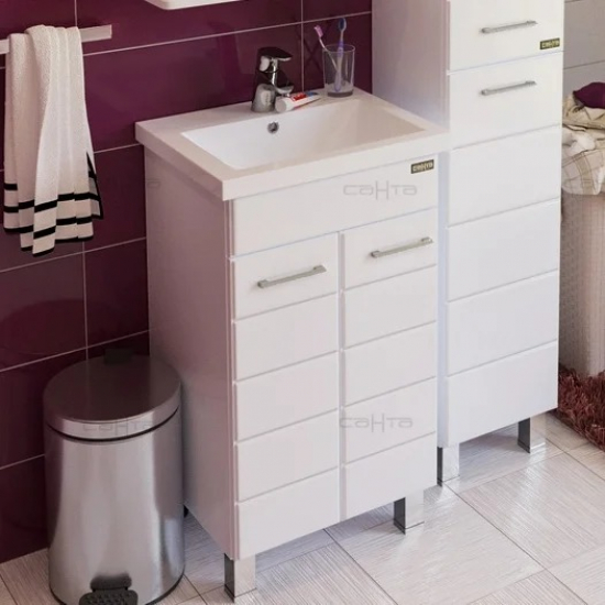 Тумба с раковиной САНТА Омега 50 напольная