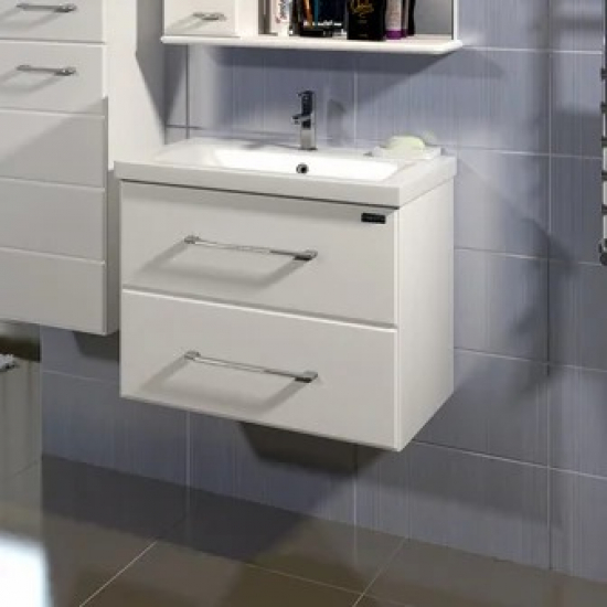 Тумба с раковиной САНТА Омега 50 подвесная