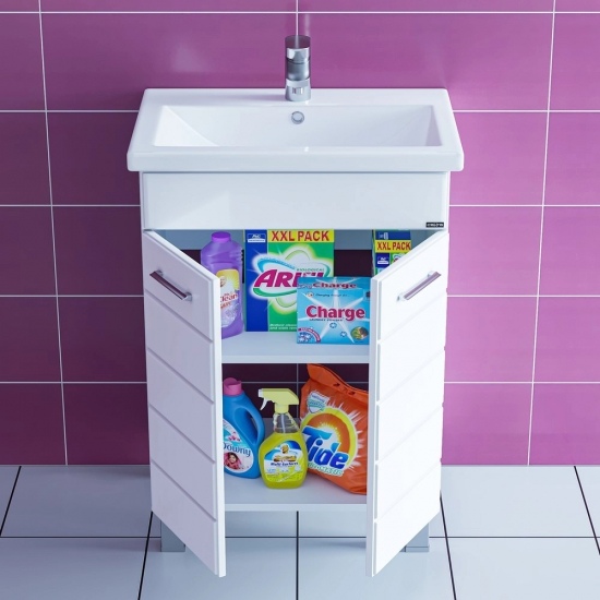 Тумба с раковиной САНТА Омега 60 напольная