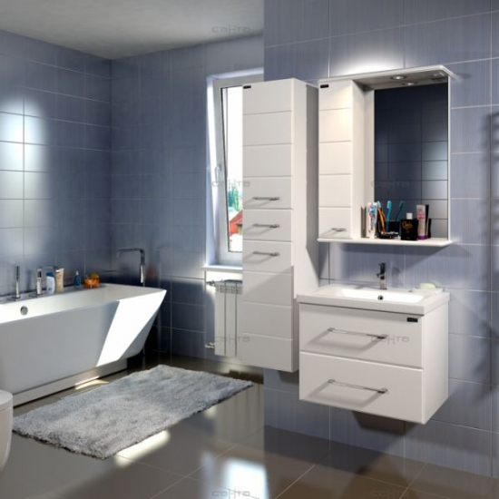 Тумба с раковиной САНТА Омега 60 подвесная