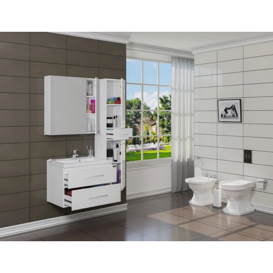 Тумба с раковиной САНТА Омега 70 подвесная