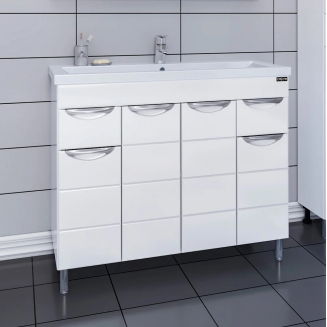 Тумба с раковиной САНТА Родос 100 напольная, раковина Фостер 100