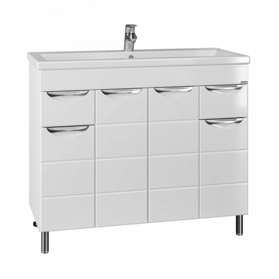 Тумба с раковиной САНТА Родос 100 напольная, раковина Фостер 100