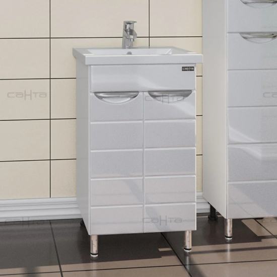 Тумба с раковиной САНТА Родос 50 напольная, раковина Фостер 50